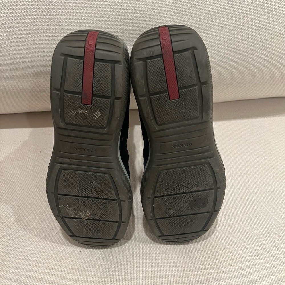 Prada America’s Cup high top suede sneakers, size 8 (style 4T 0341) - Picture 7 of 12